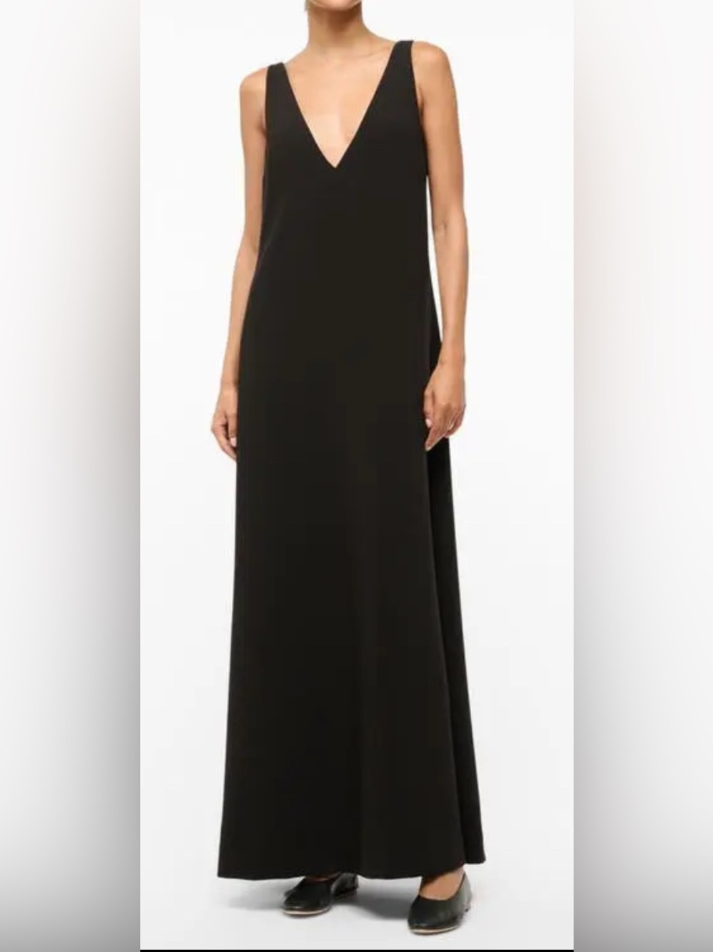 NWT Staud Zora Maxi Dress in Black Size S